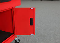 ISO9001 24 Inch Warna Merah Garasi Alat Logam Kabinet + Alat Dada Combo